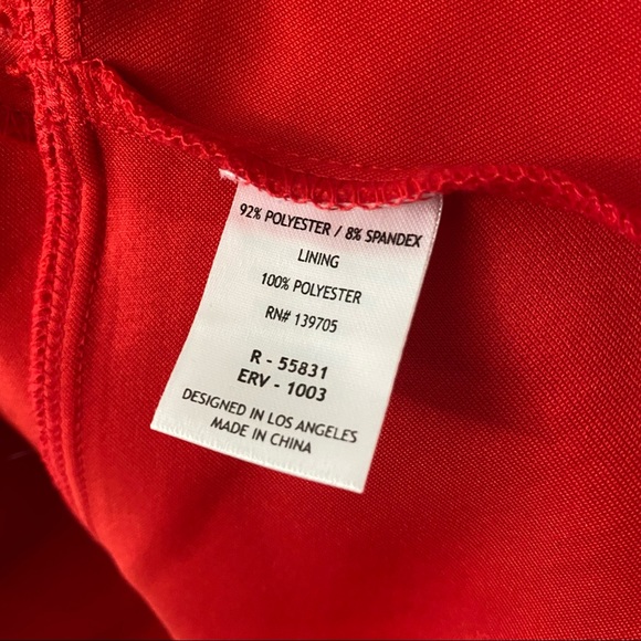 Honey and Rosie Red Halter Fit & Flare Cocktail Dress, Size S - Picture 6 of 6